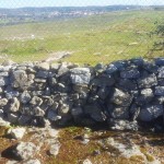 Valla de piedra en el Cerro Cañal