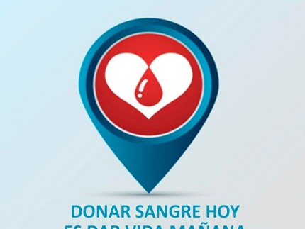 Cartel anunciador Maratón donación de sangre