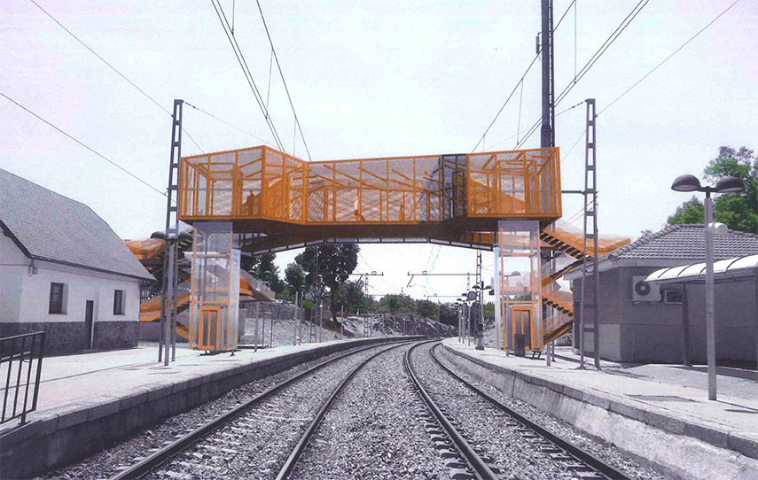Imagen de la noticia Renfe propone una pasarela doble en la estación de Alpedrete