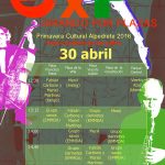 Cartel de Girando por plazas con la programación del 30 de abril