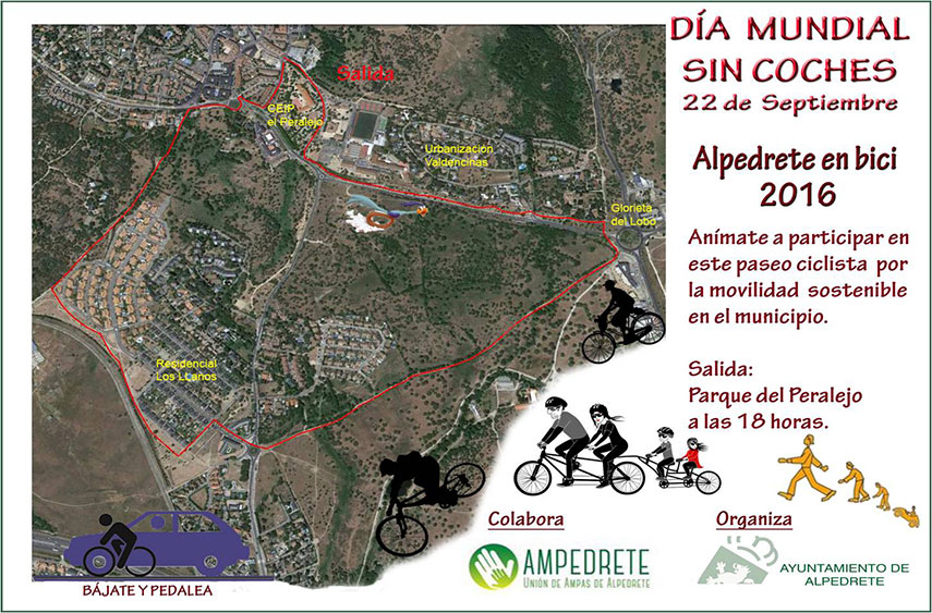 Celebra en Bici el Día Mundial sin Coches - Web Ayuntamiento de Alpedrete