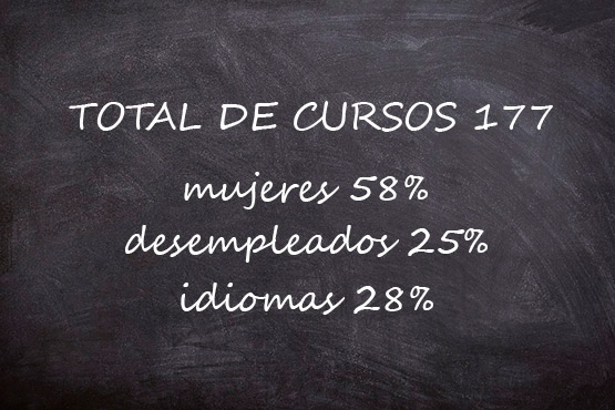 Imagen de la noticia Primeros datos estadísticos de los cursos de formación on-line