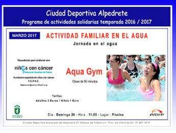 Imagen de la noticia Aqua Gym: Máster Class a favor de los niños con cáncer