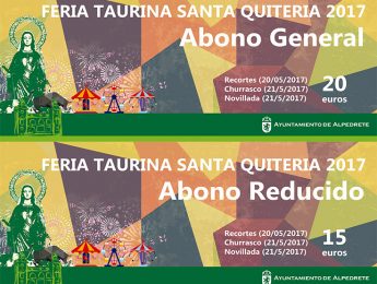 Imagen de la noticia Venta de abonos Feria Taurina Santa Quiteria 2017