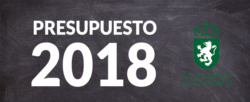 Imagen de la noticia Convocado el Pleno de aprobación inicial del Presupuesto Municipal 2018