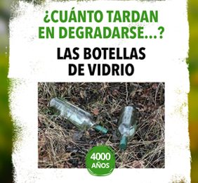 Imagen de la noticia 1 botella de vidrio tarda 4000 años en degradarse. Alpedrete recogió 201.195 kg en 2017