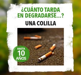 Imagen de la noticia 1 colilla de cigarrillo tarda en degradarse 10 años