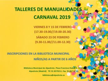 Imagen de la noticia Taller de manualidades de Carnaval