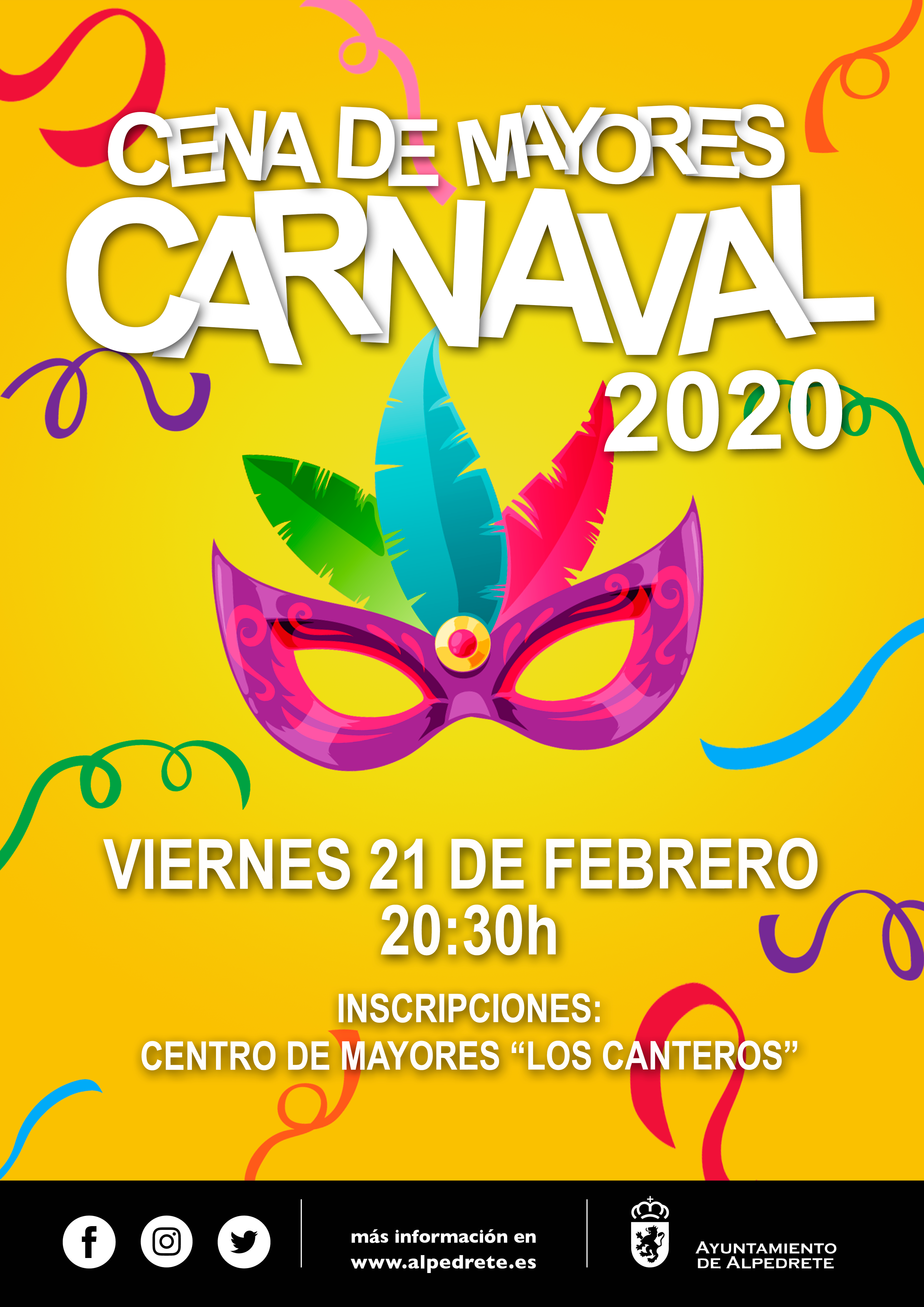 Imagen de la noticia Cena de carnaval en el Centro de Mayores “Los Canteros”