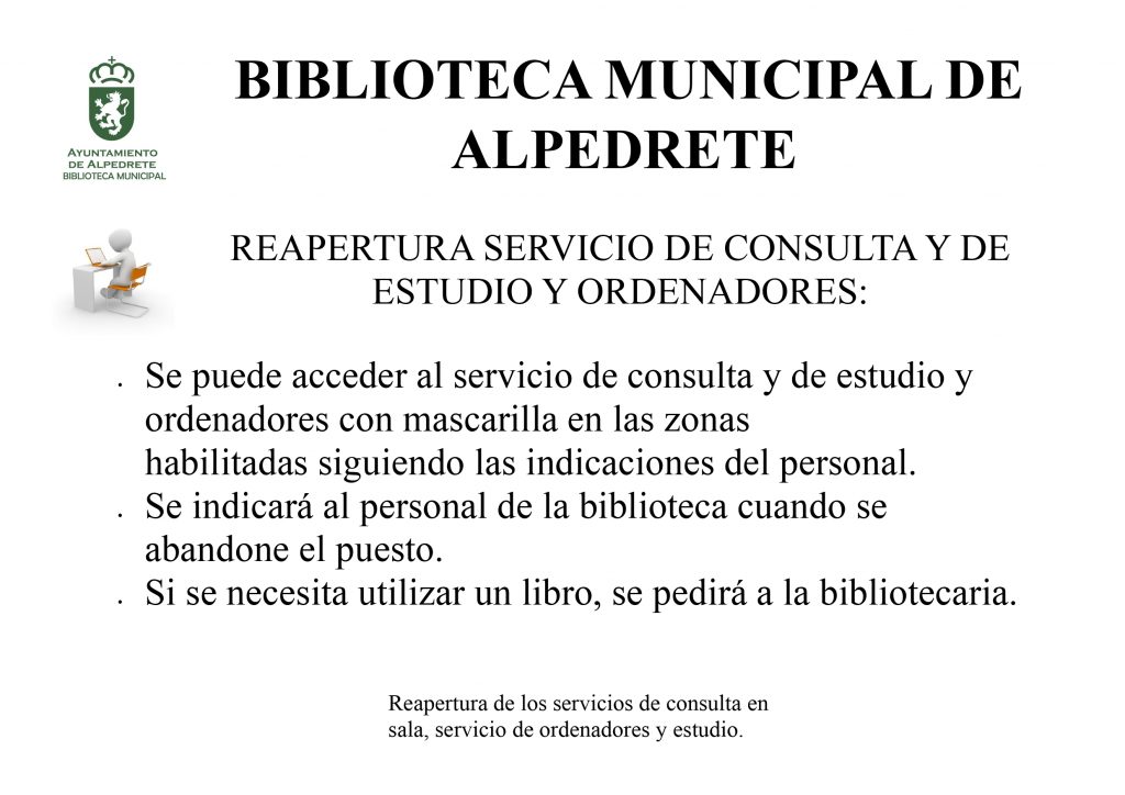 Reapertura servicios biblioteca