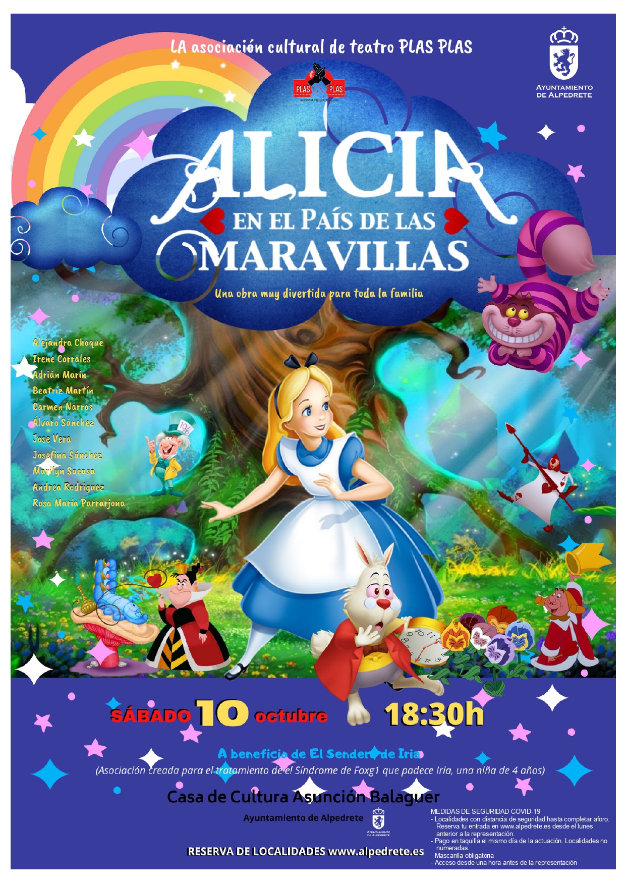 tubo traje fricción Alicia en el País de las Maravillas". Teatro - Web Ayuntamiento de Alpedrete
