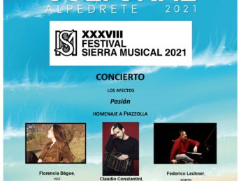 Imagen de la noticia XXXVIII FESTIVAL SIERRA MUSICAL 2021 – Concierto “LOS AFECTOS Pasión HOMENAJE A PIAZZOLLA”