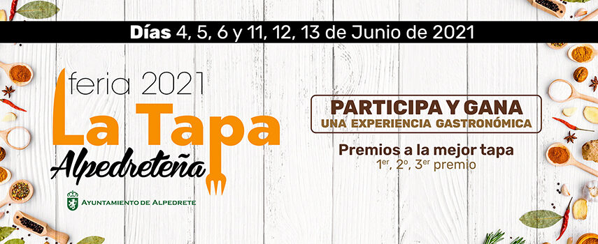 Feria de la Tapa Alpedreteña 2021 Imagen de la noticia Feria de la Tapa Alpedreteña 2021