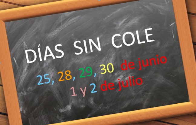 Imagen de la noticia Días sin cole