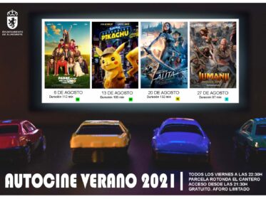 Autocine de verano los viernes de agosto Imagen de la noticia Autocine de verano los viernes de agosto