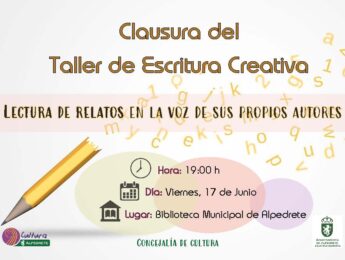 Imagen de la noticia Lectura de relatos de los alumnos del taller de escritura creativa