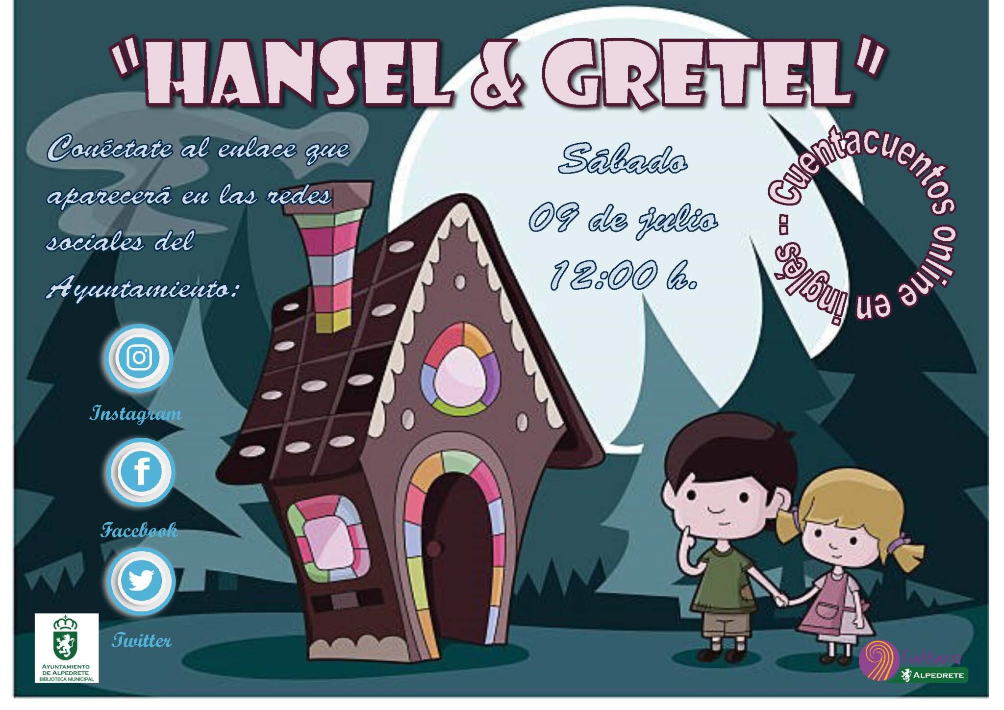 Cuentacuentos online en inglés “Hansel & Gretel” - Web Ayuntamiento de