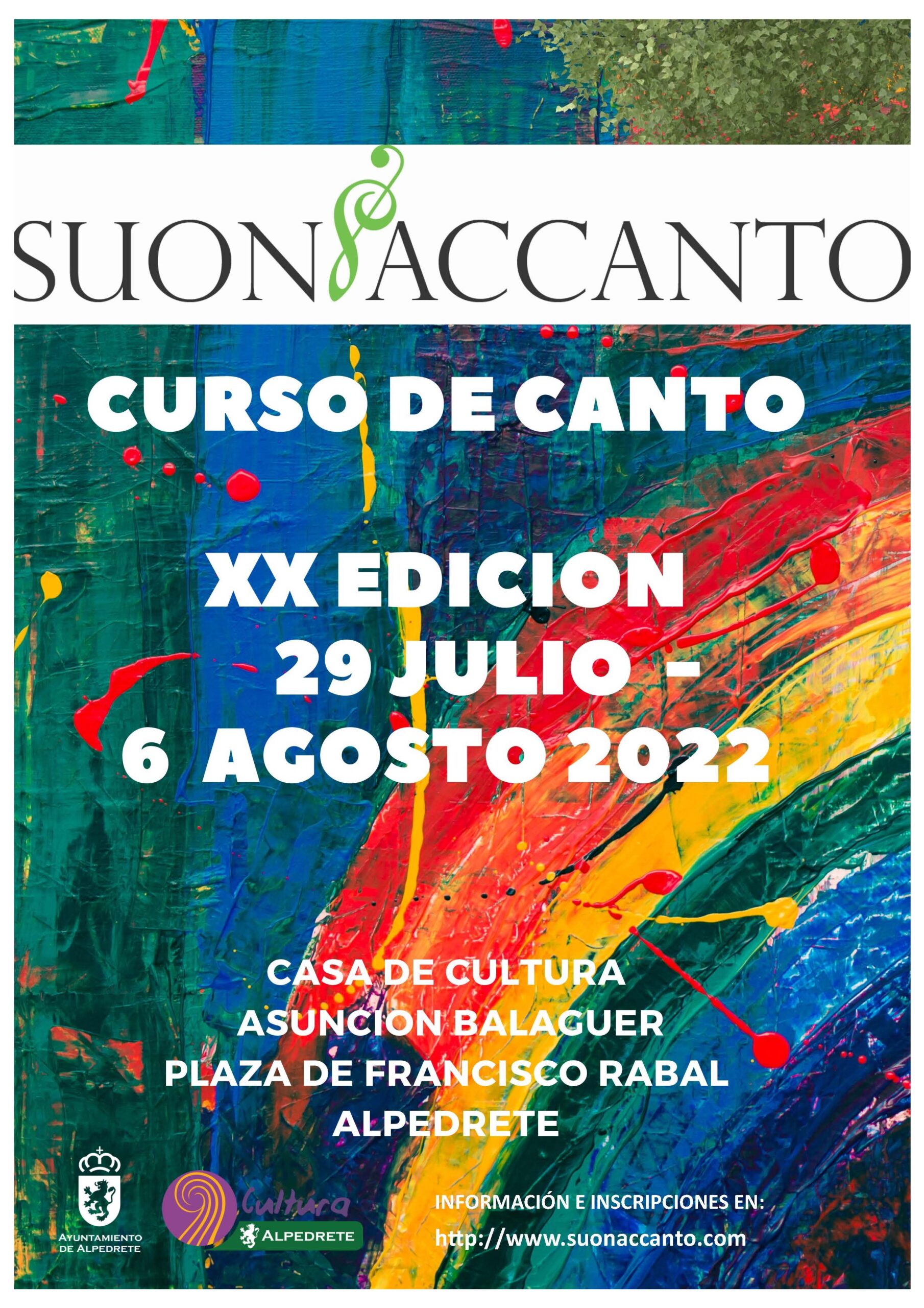 Imagen de la noticia Abierto el plazo de inscripción para Suon’acanto 2022, XX edición