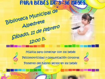 Imagen de la noticia Taller de música y lenguaje en familia para bebes de 3 a 36 meses