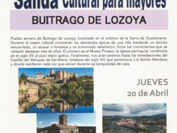 Imagen de la noticia Salida cultural para mayores “Buitrago del Lozoya”