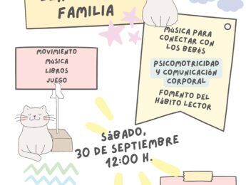 Imagen de la noticia Taller de música y lenguaje en familia para bebes de 3 a 36 meses