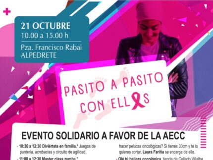 Imagen de la noticia Pasito a pasito, con ellas: un evento solidario a favor de la Asociación Española contra el Cáncer