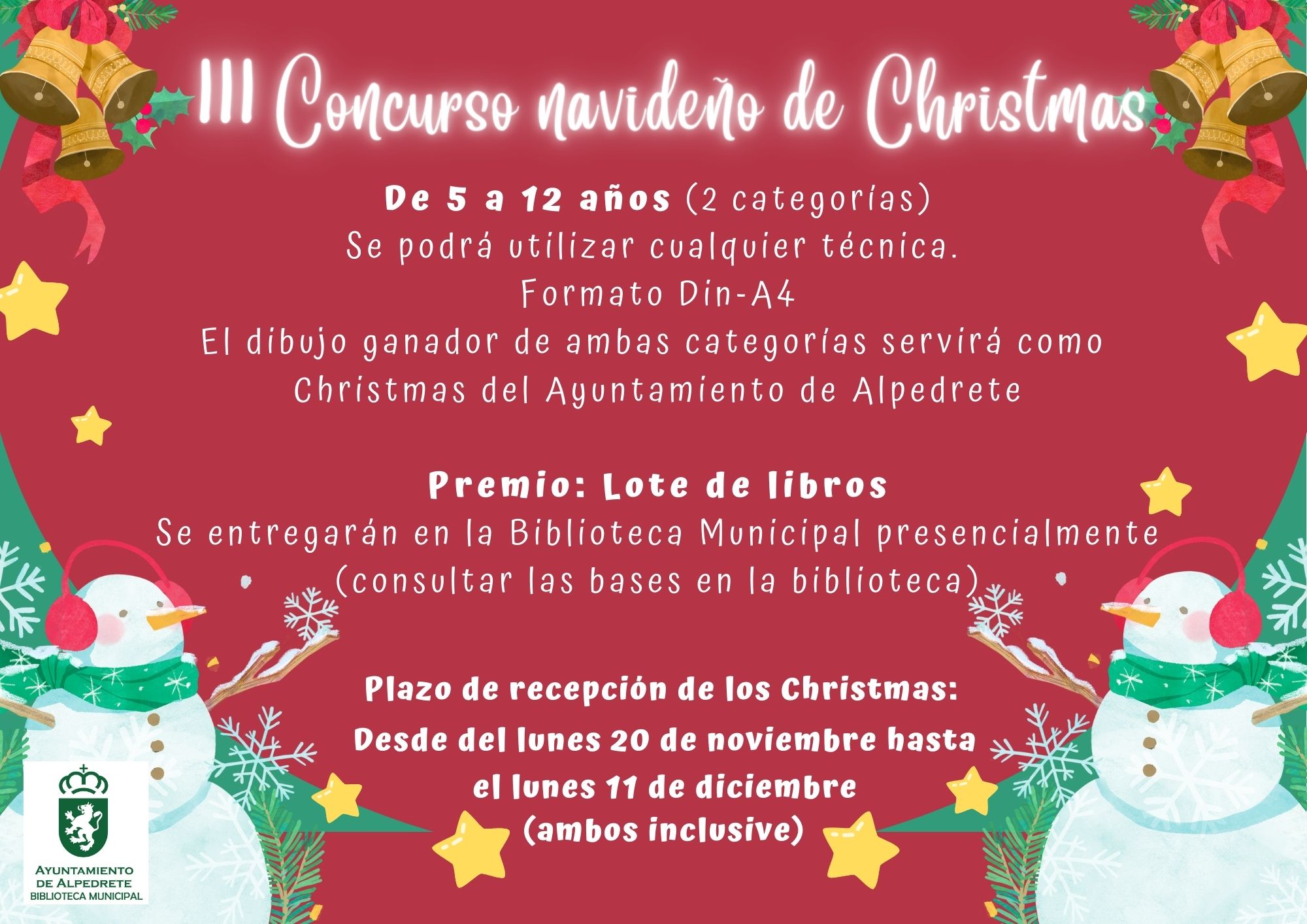 Imagen de la noticia Concurso de christmas en la biblioteca municipal