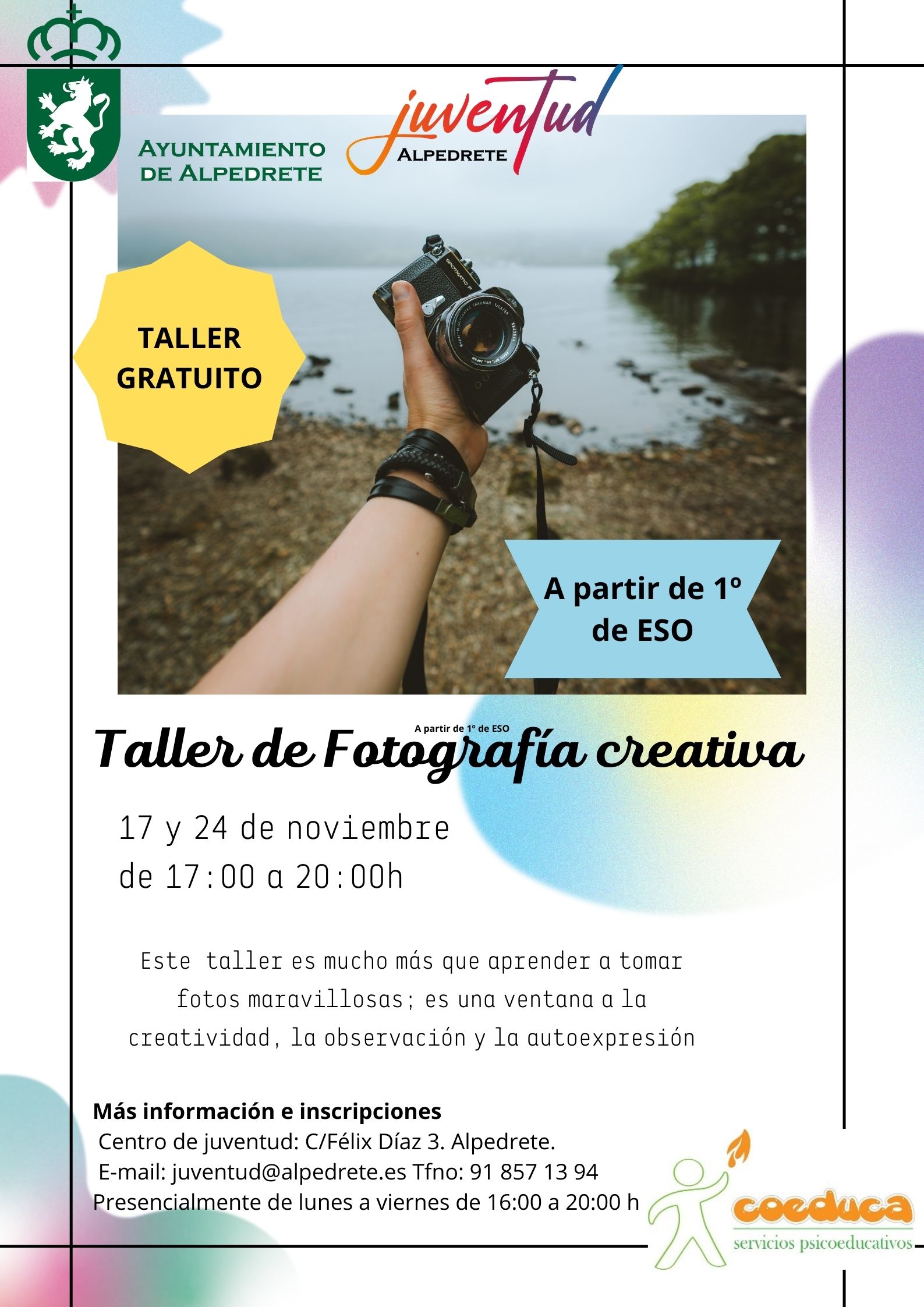 Imagen de la noticia Taller de fotografía creativa para jóvenes