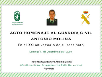 Imagen de la noticia Homenaje al Guardia Civil Antonio Molina