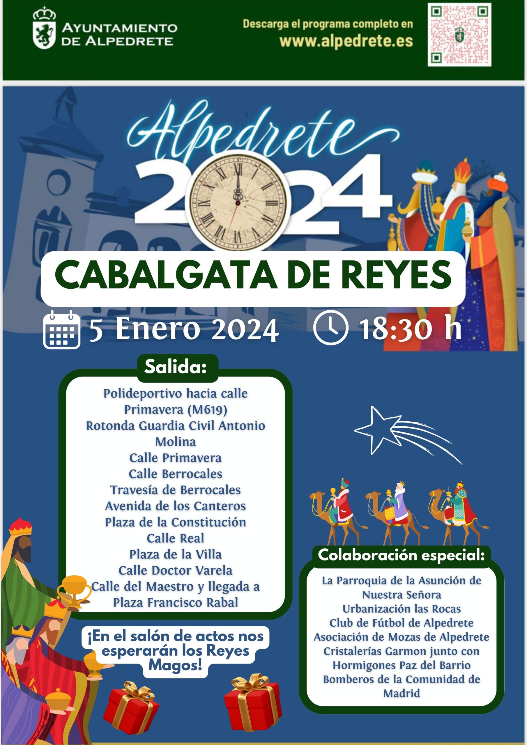 Imagen de la noticia Recorrido de la cabalgata de Reyes de Alpedrete