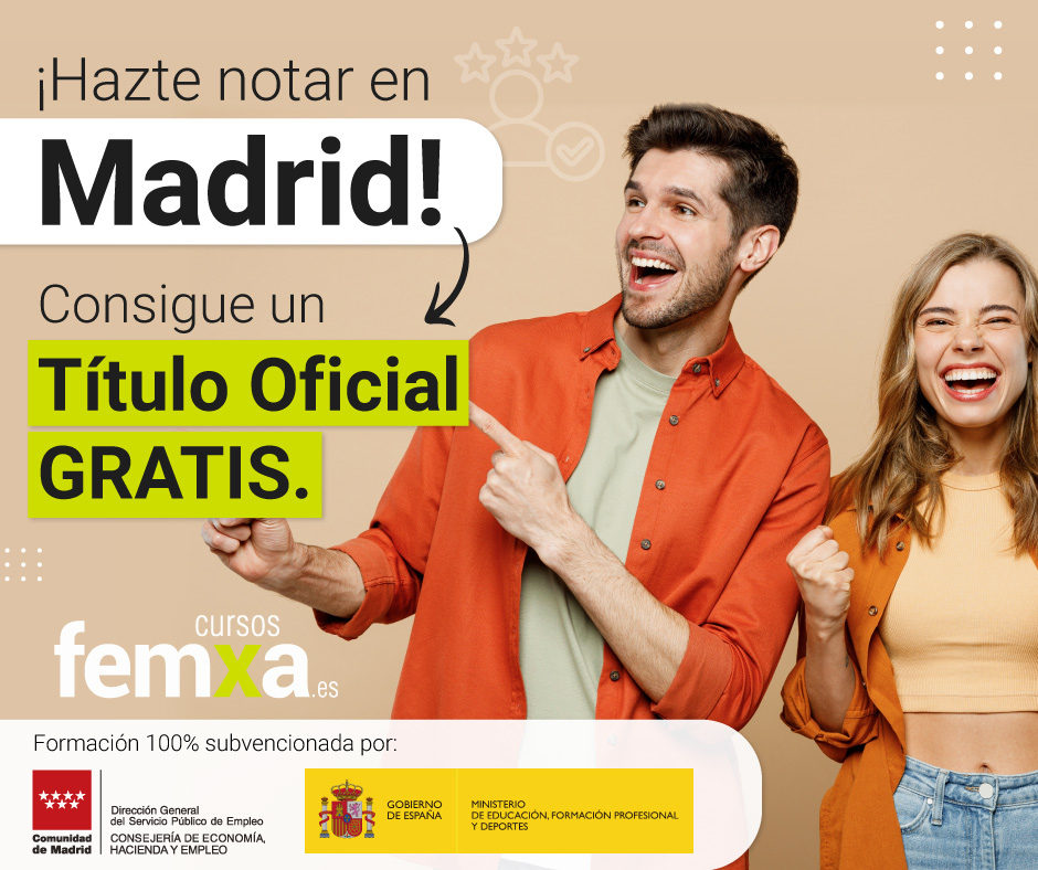 Imagen de la noticia Títulos oficiales para personas desempleadas de la Comunidad de Madrid