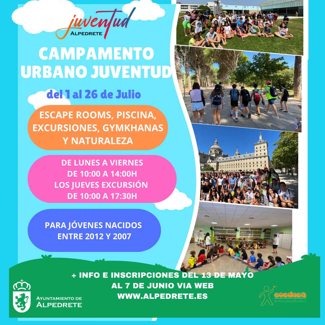 Imagen de la noticia Campamento urbano de Juventud, del 1 al 26 de julio