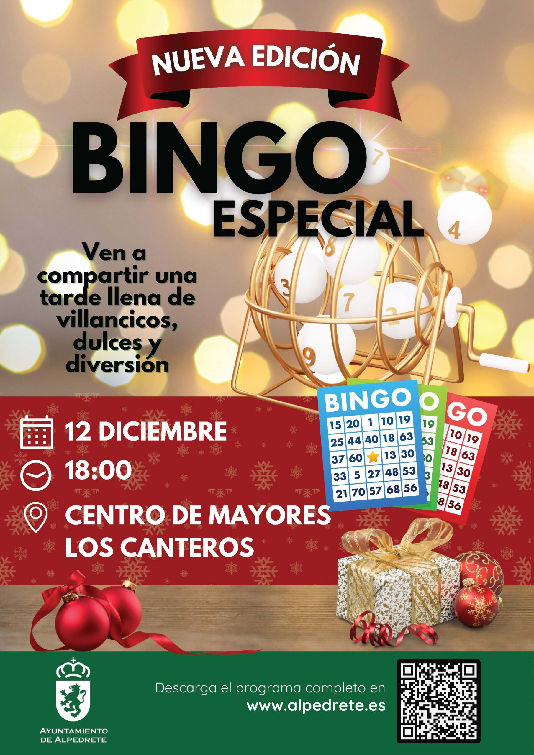 Bingo especial Navidad para nuestros mayores - Web Ayuntamiento de ...