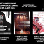 Imagen de la noticia Cursos intensivos de verano en la EMMD: canto, danza española y piano