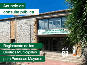Imagen de la noticia Anuncio de consulta pública. Reglamento de los Centros Municipales de Personas Mayores