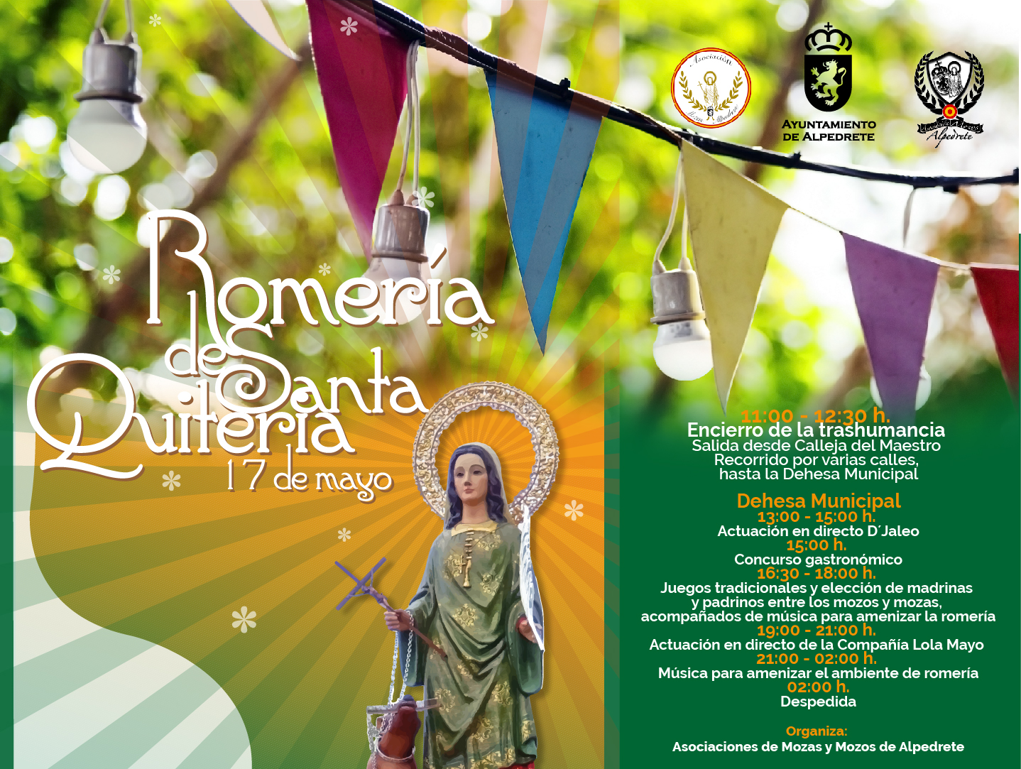 17 de mayo: Romería de Santa Quiteria Imagen de la noticia 17 de mayo: Romería de Santa Quiteria