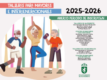 Matriculación en los talleres para mayores curso 2025-26 Imagen de la noticia Matriculación en los talleres para mayores curso 2025-26