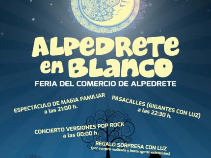 Imagen de la noticia Alpedrete en Blanco 2025: una noche para disfrutar del comercio local, la música y el verano
