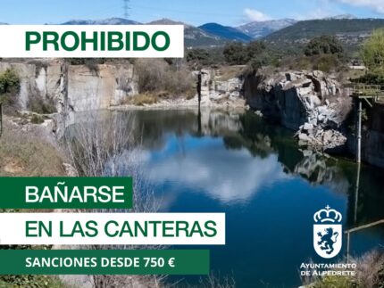 Imagen de la noticia Prohibido el baño en las canteras