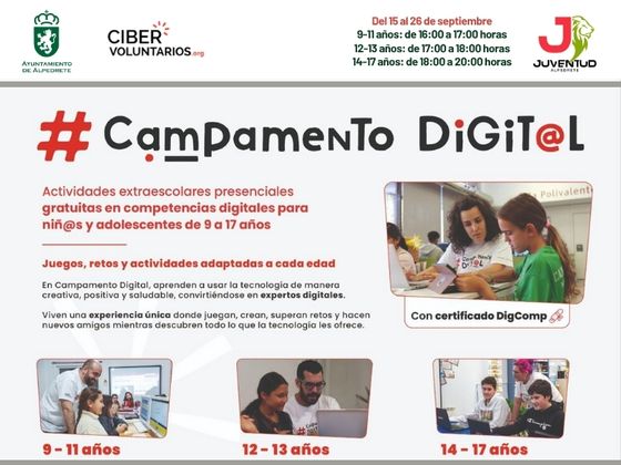 Imagen de la noticia Campamento digital en Alpedrete: prepara a tus hijos para un uso seguro de Internet, redes sociales y creación de contenidos