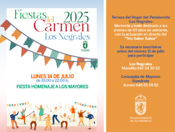 Fiesta homenaje a los mayores en las Fiestas del Carmen 2025 Imagen de la noticia Fiesta homenaje a los mayores en las Fiestas del Carmen 2025