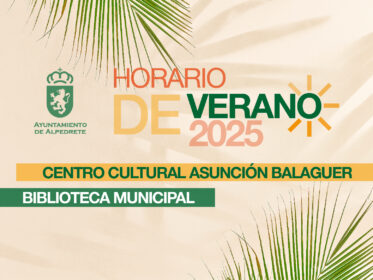 Horario de verano. Centro Cultural y Biblioteca Municipal Imagen de la noticia Horario de verano. Centro Cultural y Biblioteca Municipal