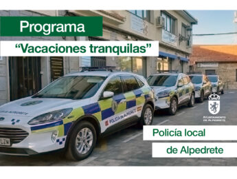 Programa de la Policía Local “Vacaciones tranquilas”, a disposición de los vecinos Imagen de la noticia Programa de la Policía Local “Vacaciones tranquilas”, a disposición de los vecinos
