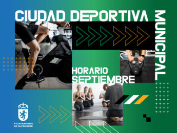 Horario de septiembre. Ciudad deportiva municipal Imagen de la noticia Horario de septiembre. Ciudad deportiva municipal