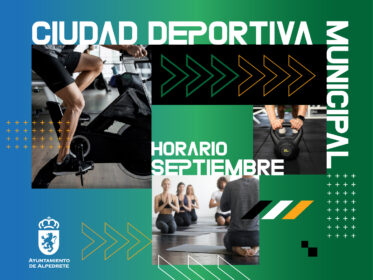 Horario de septiembre. Ciudad deportiva municipal Imagen de la noticia Horario de septiembre. Ciudad deportiva municipal