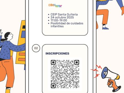 Cartel Espacio para FAMILIAS AMPAS, Ayto ALPEDRETE Y THAM 24 de octubre de 2025
