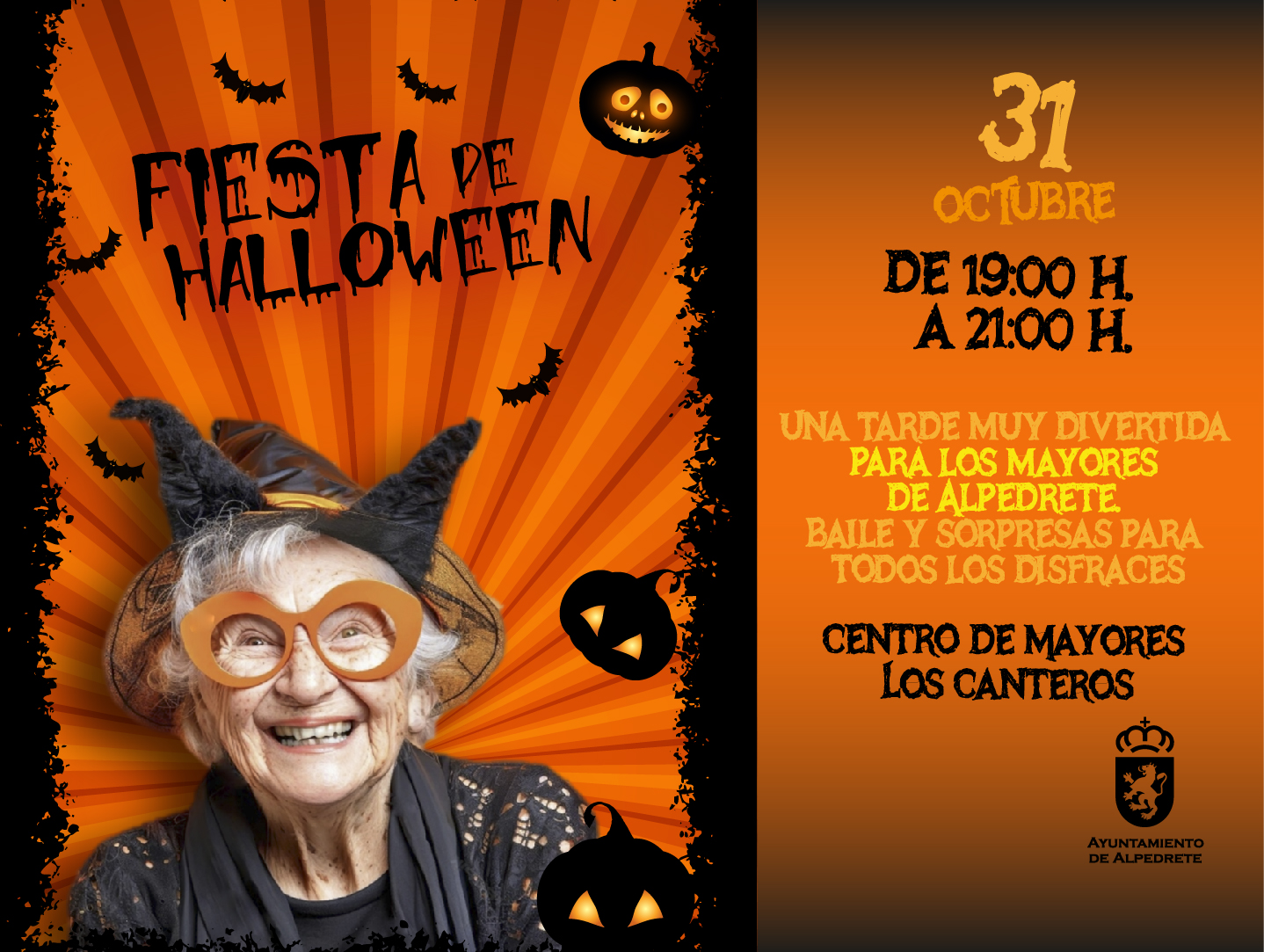 Fiesta de Halloween para los mayores Imagen de la noticia Fiesta de Halloween para los mayores