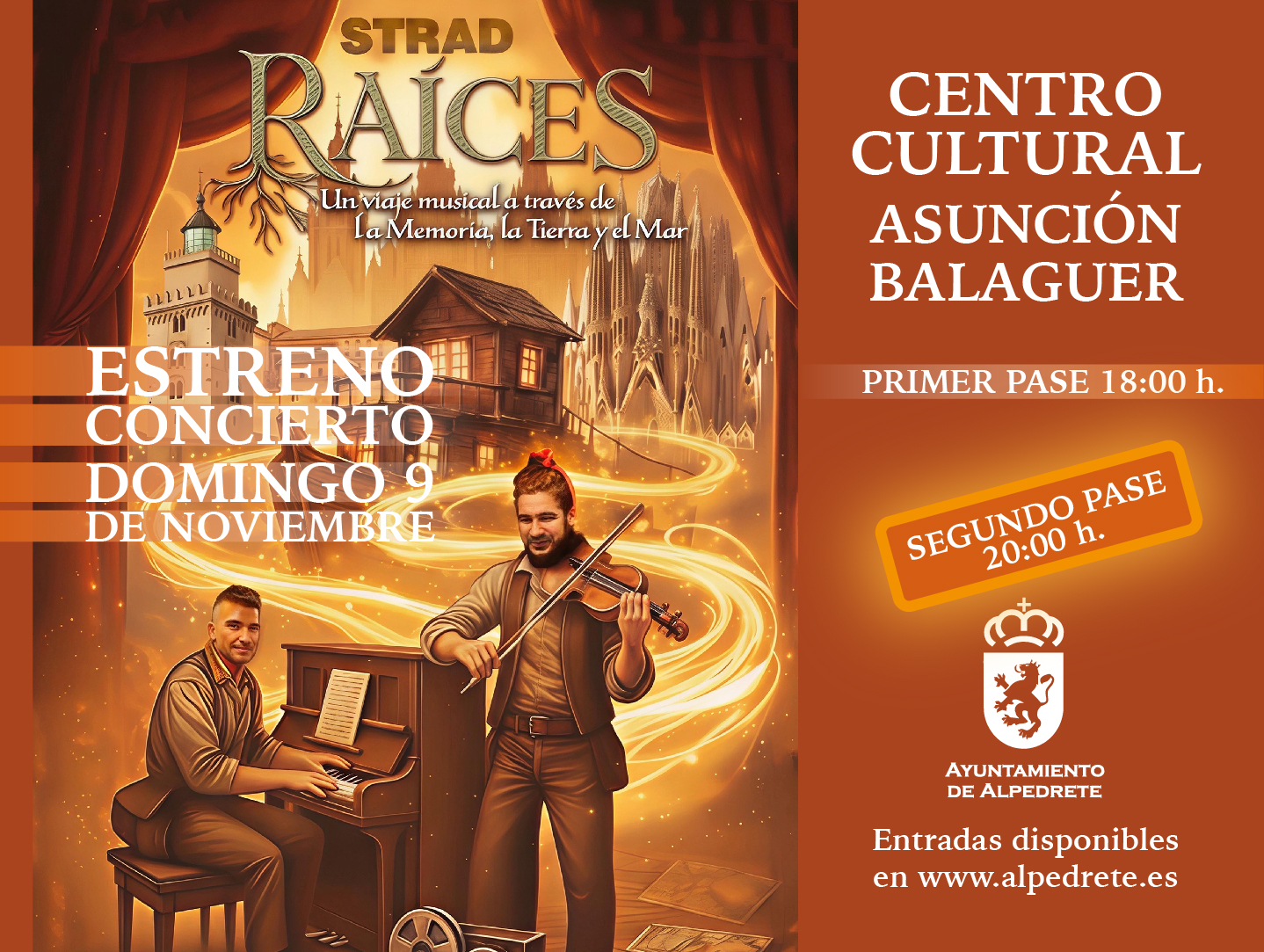 Estreno del concierto “Raíces”, de STRAD – El violinista rebelde Imagen de la noticia Estreno del concierto “Raíces”, de STRAD – El violinista rebelde