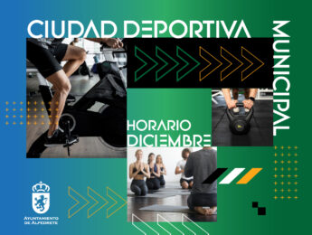 Horario de diciembre. Ciudad Deportiva Municipal Imagen de la noticia Horario de diciembre. Ciudad Deportiva Municipal