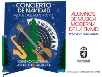 Imagen de la noticia Concierto de Navidad. Alumnos de música moderna de la EMMD